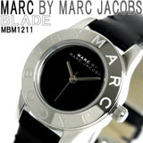 Buy Shop Marc Jacobs Blade Black Dial Black Leather Strap Watch for Women - MBM1211 USA Online