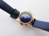 Buy Shop Marc Jacobs Blade Blue Dial Blue Leather Strap Watch for Women - MBM8641 USA Online