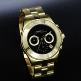 Buy Shop Marc Jacobs Blade Chronograph Black Dial Gold Steel Strap Watch for Women - MBM3309 USA Online