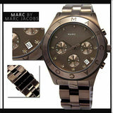 Buy Shop Marc Jacobs Blade Chronograph Brown Dial Brown Steel Strap Watch for Women - MBM3121 USA Online