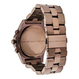 Buy Shop Marc Jacobs Blade Chronograph Brown Dial Brown Steel Strap Watch for Women - MBM3121 USA Online