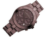 Buy Shop Marc Jacobs Blade Chronograph Brown Dial Brown Steel Strap Watch for Women - MBM3121 USA Online