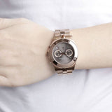 Buy Shop Marc Jacobs Blade Chronograph Brown Dial Rose Gold Steel Strap Watch for Women - MBM3308 USA Online