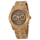 Buy Shop Marc Jacobs Blade Chronograph Brown Dial Rose Gold Steel Strap Watch for Women - MBM3308 USA Online