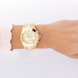Buy Shop Marc Jacobs Blade Chronograph Gold Dial Gold Steel Strap Watch for Women - MBM3101 USA Online