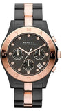 Buy Shop Marc Jacobs Blade Chronograph Grey Dial Two Tone Steel Strap Watch for Women - MBM3180 USA Online