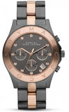 Buy Shop Marc Jacobs Blade Chronograph Grey Dial Two Tone Steel Strap Watch for Women - MBM8583 USA Online
