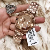 Buy Shop Marc Jacobs Blade Chronograph Rose Gold Dial Rose Gold Steel Strap Watch for Women - MBM3102 USA Online