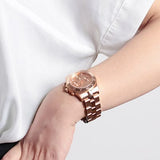 Buy Shop Marc Jacobs Blade Chronograph Rose Gold Dial Rose Gold Steel Strap Watch for Women - MBM3102 USA Online