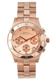 Buy Shop Marc Jacobs Blade Chronograph Rose Gold Dial Rose Gold Steel Strap Watch for Women - MBM3102 USA Online