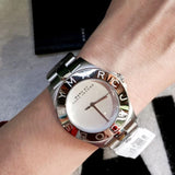 Buy Shop Marc Jacobs Blade Chronograph Silver Dial Silver Steel Strap Watch for Women - MBM3125 USA Online