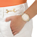 Buy Shop Marc Jacobs Blade Chronograph Silver Dial Two Tone Steel Strap Watch for Women - MBM3177 USA Online