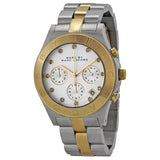 Buy Shop Marc Jacobs Blade Chronograph Silver Dial Two Tone Steel Strap Watch for Women - MBM3177 USA Online