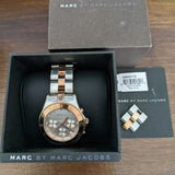 Buy Shop Marc Jacobs Blade Chronograph Silver Dial Two Tone Steel Strap Watch for Women - MBM3178 USA Online