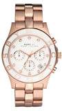 Buy Shop Marc Jacobs Blade Chronograph White Dial Rose Gold Steel Strap Watch for Women - MBM3082 USA Online