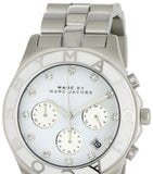 Buy Shop Marc Jacobs Blade Chronograph White Dial Silver Steel Strap Watch for Women - MBM3080 USA Online
