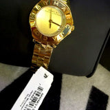 Buy Shop Marc Jacobs Blade Gold Dial Gold Steel Strap Watch for Women - MBM3126 USA Online