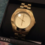 Buy Shop Marc Jacobs Blade Gold Dial Gold Steel Strap Watch for Women - MBM3126 USA Online