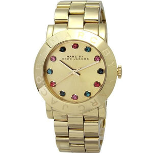 Buy Shop Marc Jacobs Blade Gold Dial Gold Steel Strap Watch for Women - MBM3141 USA Online