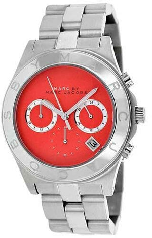 Buy Shop Marc Jacobs Blade Orange Dial Silver Steel Strap Watch for Women - MBM3306 USA Online