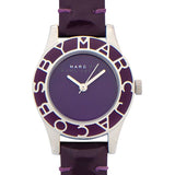 Buy Shop Marc Jacobs Blade Purple Dial Purple Leather Strap Watch for Women - MBM1158 USA Online