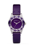 Buy Shop Marc Jacobs Blade Purple Dial Purple Leather Strap Watch for Women - MBM1158 USA Online