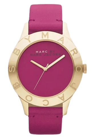 Buy Shop Marc Jacobs Blade Purple Dial Purple Leather Strap Watch for Women - MBM1203 USA Online