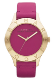 Buy Shop Marc Jacobs Blade Purple Dial Purple Leather Strap Watch for Women - MBM1203 USA Online
