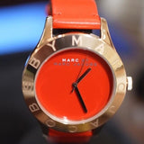 Buy Shop Marc Jacobs Blade Red Dial Red Leather Strap Watch for Women - MBM1210 USA Online