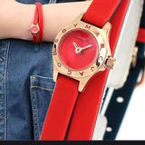 Buy Shop Marc Jacobs Blade Red Dial Red Leather Strap Watch for Women - MBM1343 USA Online