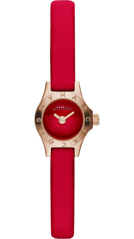 Buy Shop Marc Jacobs Blade Red Dial Red Leather Strap Watch for Women - MBM1343 USA Online