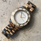 Buy Shop Marc Jacobs Blade White Dial Gold Steel Strap Watch for Women - MBM3050 USA Online