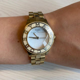 Buy Shop Marc Jacobs Blade White Dial Gold Steel Strap Watch for Women - MBM3050 USA Online