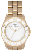 Buy Shop Marc Jacobs Blade White Dial Gold Steel Strap Watch for Women - MBM3050 USA Online