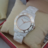 Buy Shop Marc Jacobs Blade White Dial White Ceramic Strap Watch for Women - MBM9502 USA Online