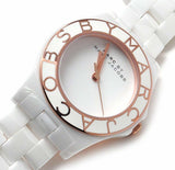 Buy Shop Marc Jacobs Blade White Dial White Ceramic Strap Watch for Women - MBM9502 USA Online