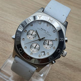 Buy Shop Marc Jacobs Blade White Dial White Leather Strap Watch for Women - MBM1187 USA Online