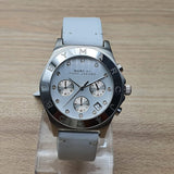 Buy Shop Marc Jacobs Blade White Dial White Leather Strap Watch for Women - MBM1187 USA Online