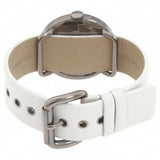 Buy Shop Marc Jacobs Blade White Dial White Leather Strap Watch for Women - MBM1223 USA Online