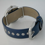 Buy Shop Marc Jacobs Blue Dial Blue Leather Strap Watch for Women - MBM1137 USA Online