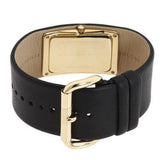 Buy Shop Marc Jacobs Champagne Dial Black Leather Strap Watch for Women - MBM2047 USA Online