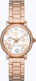 Buy Shop Marc Jacobs Classic White Dial Rose Gold Steel Strap Watch for Women - MJ3582 USA Online