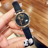 Buy Shop Marc Jacobs Corie Black Dial Black Leather Strap Watch for Women - MJ1580 USA Online