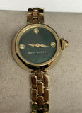 Buy Shop Marc Jacobs Courtney Mother of Pearl Black Dial Gold Steel Strap Watch for Women - MJ3460 USA Online