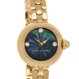 Buy Shop Marc Jacobs Courtney Mother of Pearl Black Dial Gold Steel Strap Watch for Women - MJ3460 USA Online
