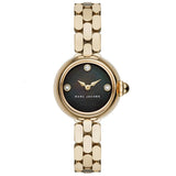Buy Shop Marc Jacobs Courtney Mother of Pearl Black Dial Gold Steel Strap Watch for Women - MJ3460 USA Online