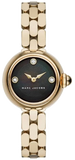 Buy Shop Marc Jacobs Courtney Mother of Pearl Black Dial Gold Steel Strap Watch for Women - MJ3460 USA Online