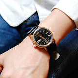 Buy Shop Marc Jacobs Fergus Black Dial Black Leather Strap Watch for Women - MBM8651 USA Online