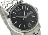 Buy Shop Marc Jacobs Fergus Black Dial Silver Steel Strap Watch for Men - MBM5075 USA Online