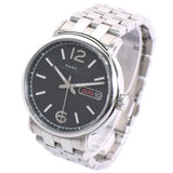 Buy Shop Marc Jacobs Fergus Black Dial Silver Steel Strap Watch for Men - MBM5075 USA Online